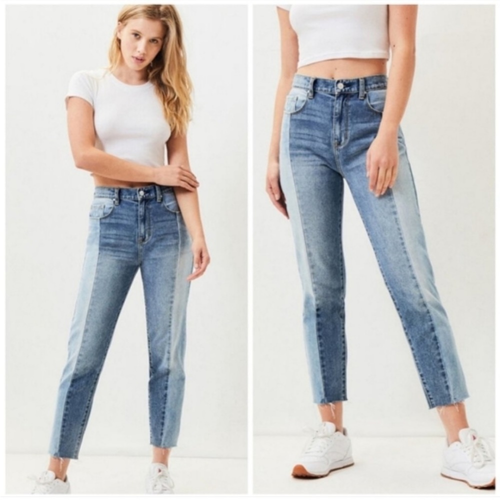Pacsun Vintage Icon High Rise Two Toned Mom Jeans